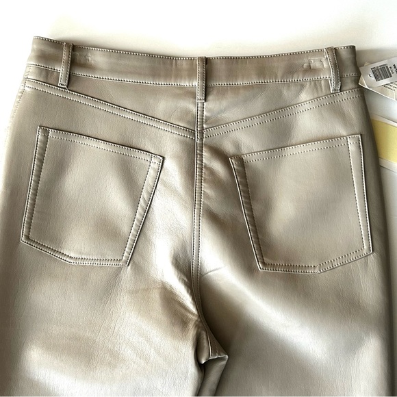 🌷NWT Vegan Leather Wilfred Light Taupe/Tan Pants. Size: 8 - Picture 16 of 16